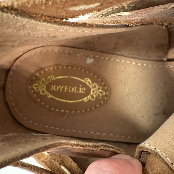 JOYFOLIE 8.5 Oralie woman leather bohemian western handmade strappy ankle bootie - Picture 9 of 10